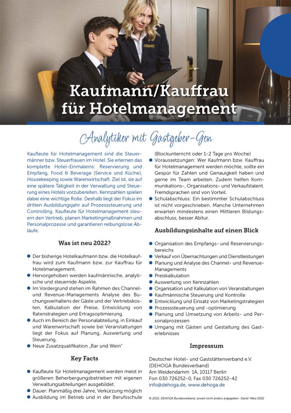 Ausbildung Schwerpunkt: Kauffrau/Kaufmann